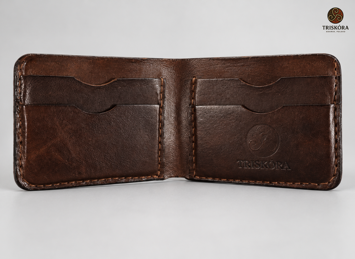 Custom Jerzy Wallet with Carved Image Triskóra