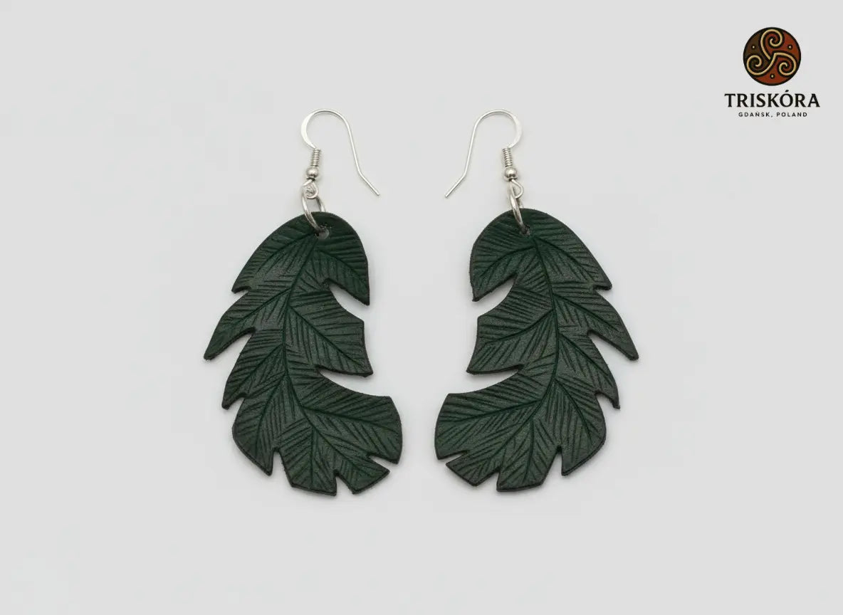 Leaf earrings Triskóra
