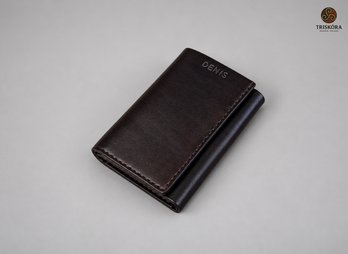 Custom Edmir Trifold Wallet with Carved Image Triskóra
