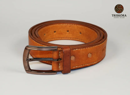 Hand Stitched Leather Belt - Triskóra