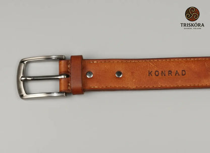 Hand Stitched Leather Belt - Triskóra