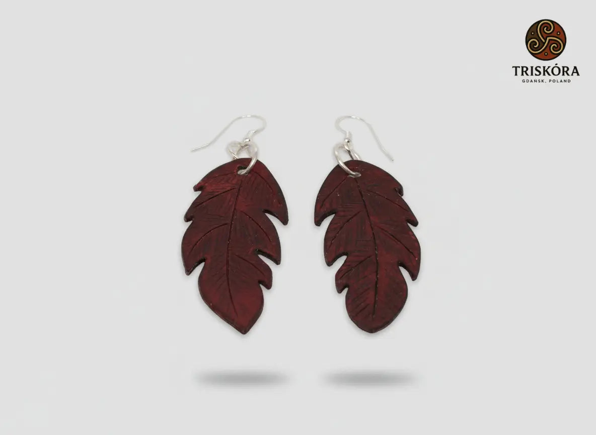 Leaf earrings Triskóra