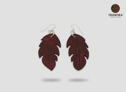 Leaf earrings Triskóra