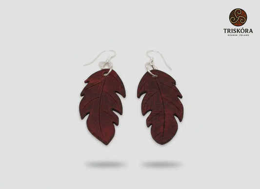 Leaf earrings Triskóra
